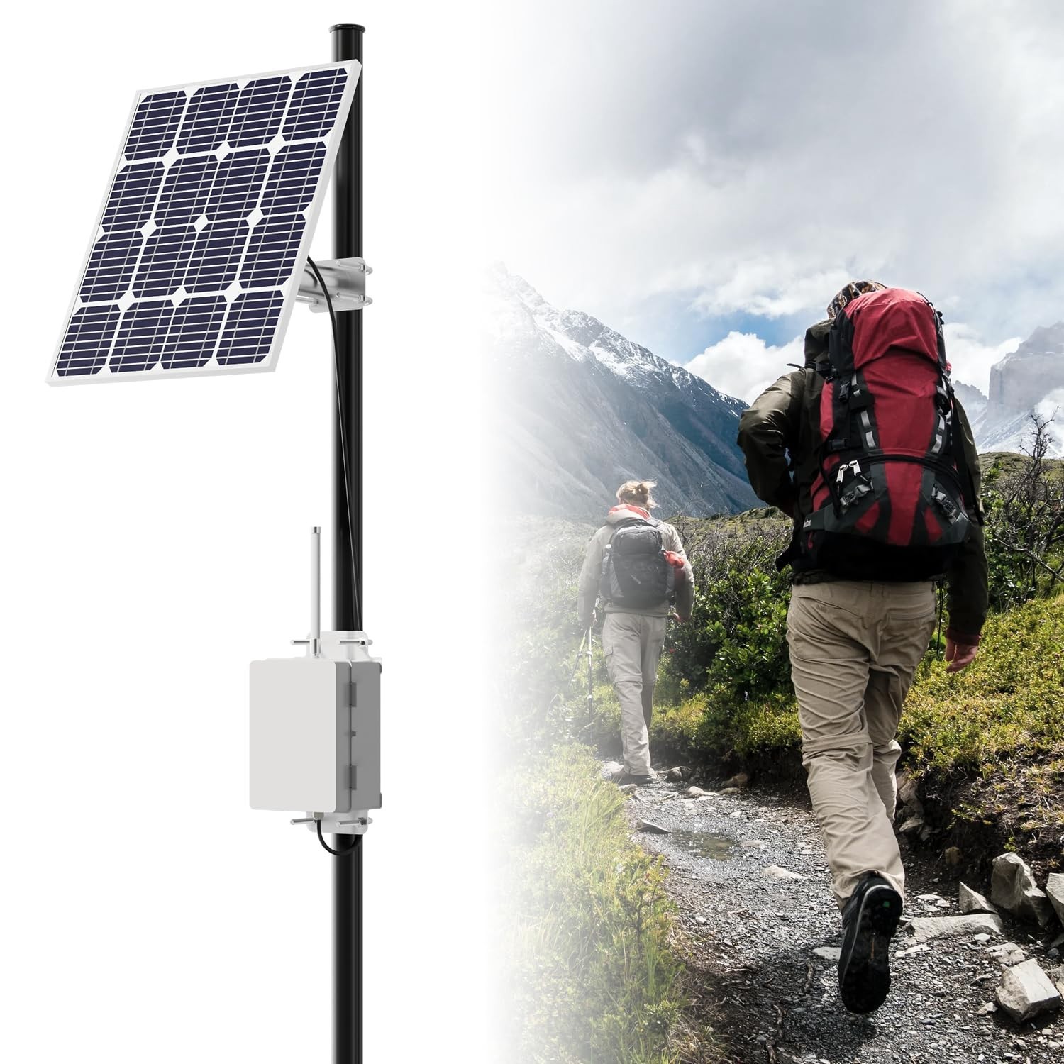 Solar-Powered Device for Meshtastic LoRa Relay System, No Network Long Distance