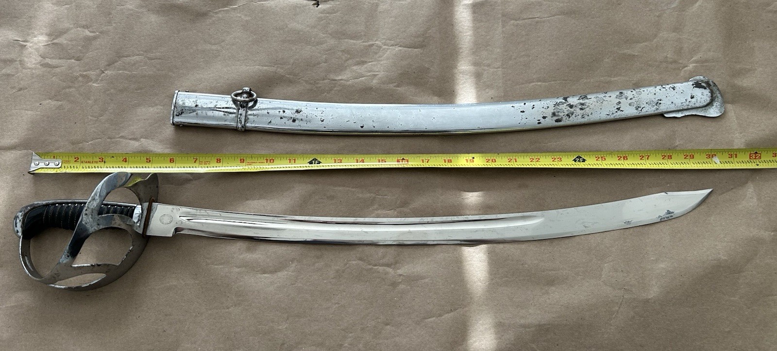 EARLY M1905 DUTCH POLICE KLEWANG CUTLASS SWORD - By Horster Solingen