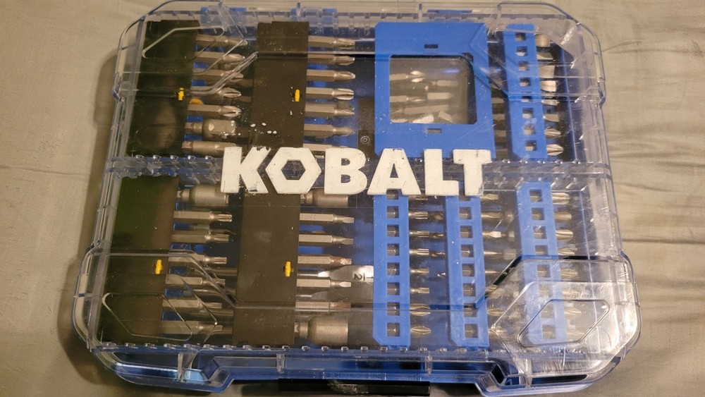 Kobalt Screwdriver & Drill Bit Set with Nut Driver, Bit Holder
