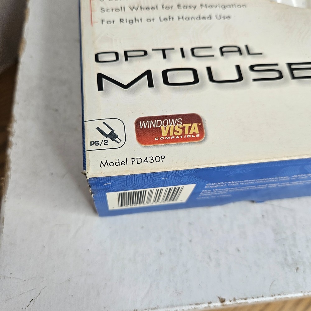 Micro Innovations PS/2 Optical Scroll Mouse Model PD430P