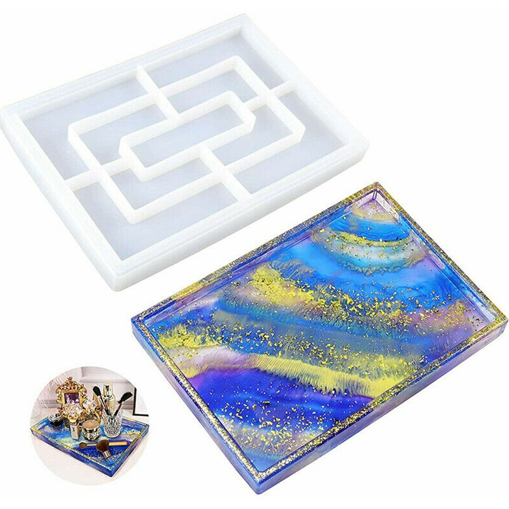 Tray Silicone Mold Casting Mold Coaster Epoxy Resin Mold DIY Top