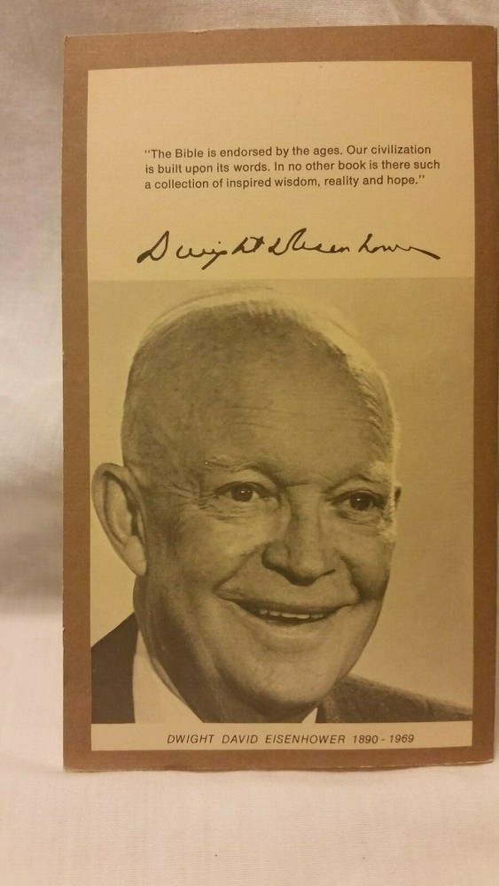 JOB PROVERBS ECCLESIASTES - Dwight D. Eisenhower Memorial Edition 1973