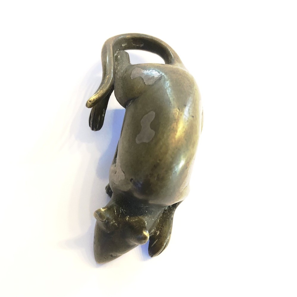 Vintage Bronze Rat, Mouse Figure