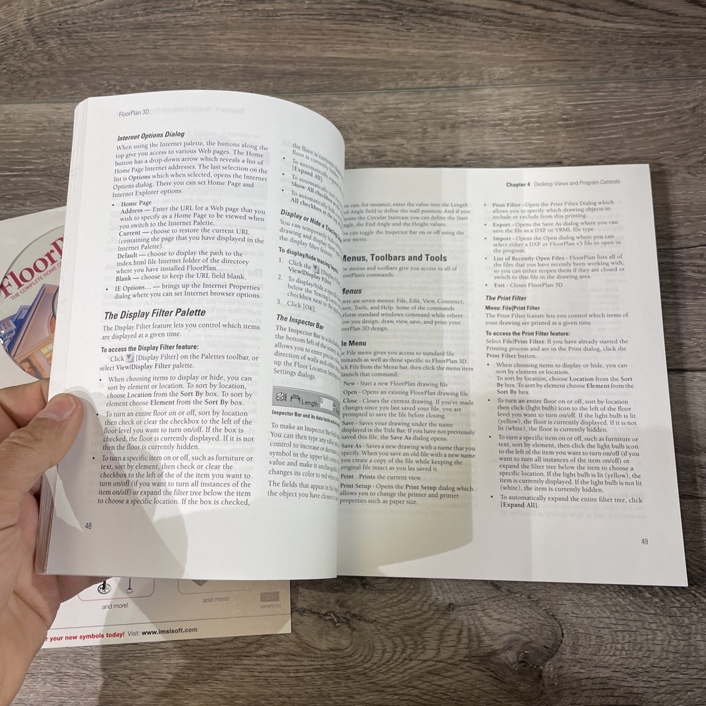 FLOOR PLAN 3D Version 10 PC CD-ROM & Manual IMSI 1997-2005