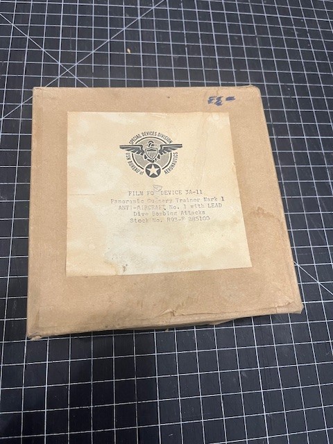 Original 35mm WWII? USN Training Film, Panoramic Gunnery Trainer Mark 1