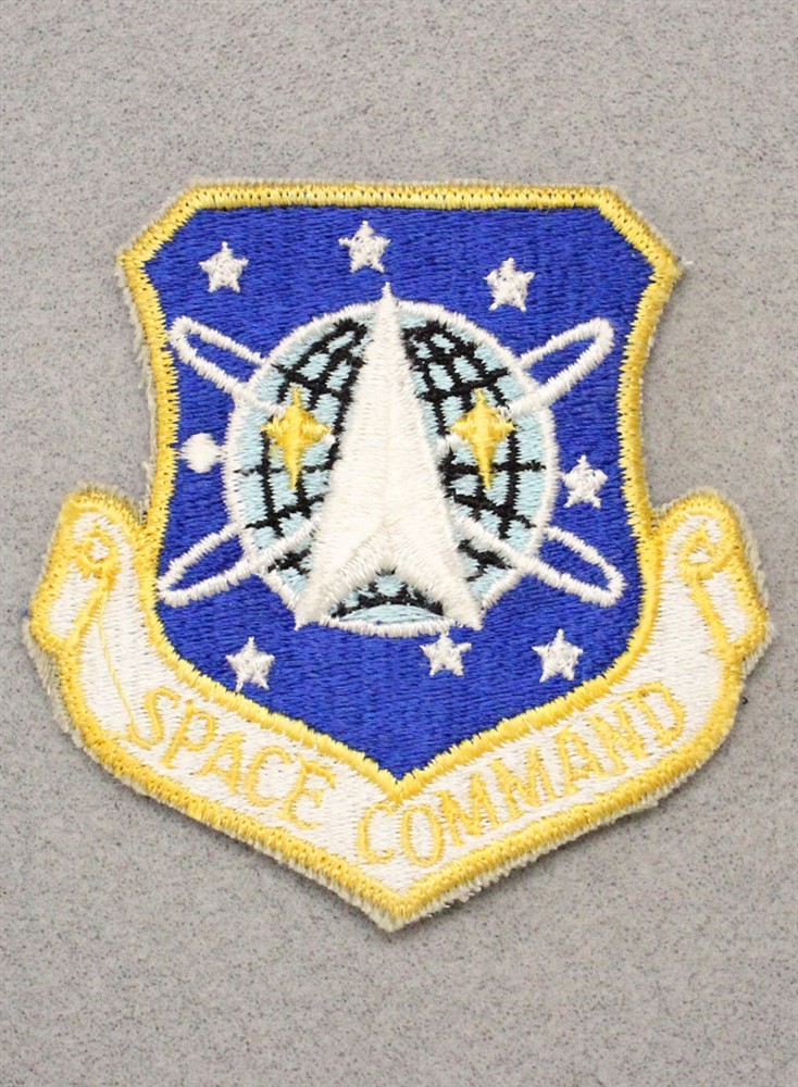 USAF Air Force Patch 068: Space Command w/hook & loop back - 3"