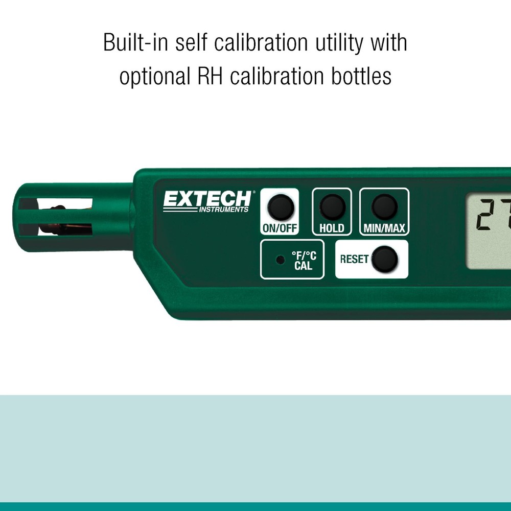 Portable Green Humidity And Temperature Meter With Data Hold Function