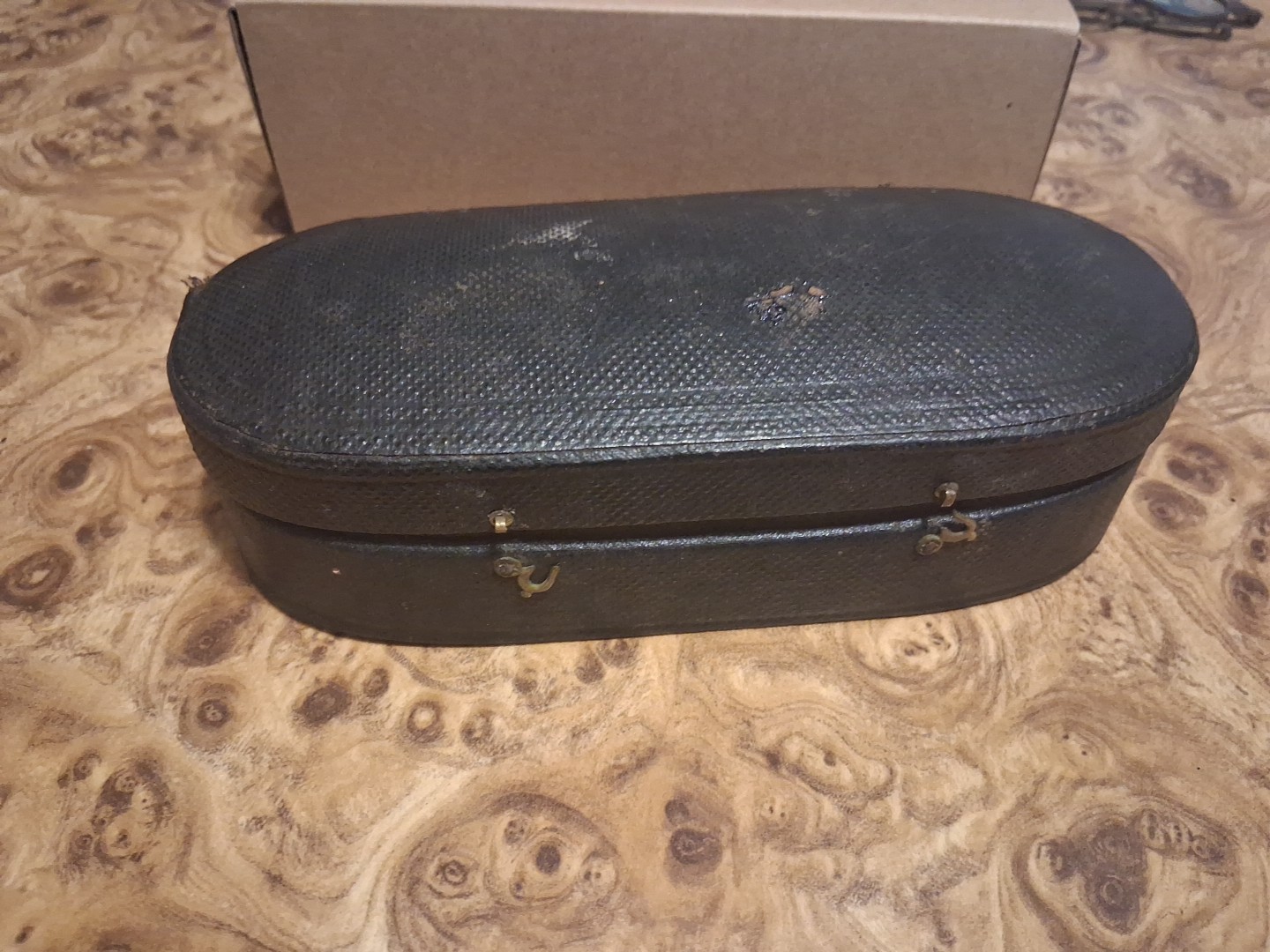 ANTIQUE 1883 DAVIDSON SYRINGE NO 1 CASE ONLY ORIGINAL PHARMACY STICKER