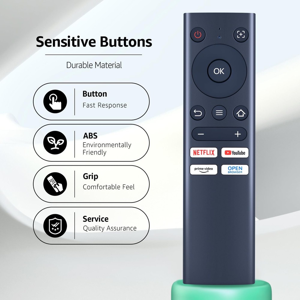 Replacement Remote Control Compatible with Aurzen EAZZE D1 Smart Blue