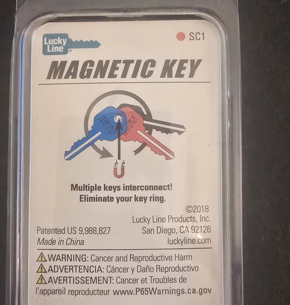 Schlage Magnetic Key Blue