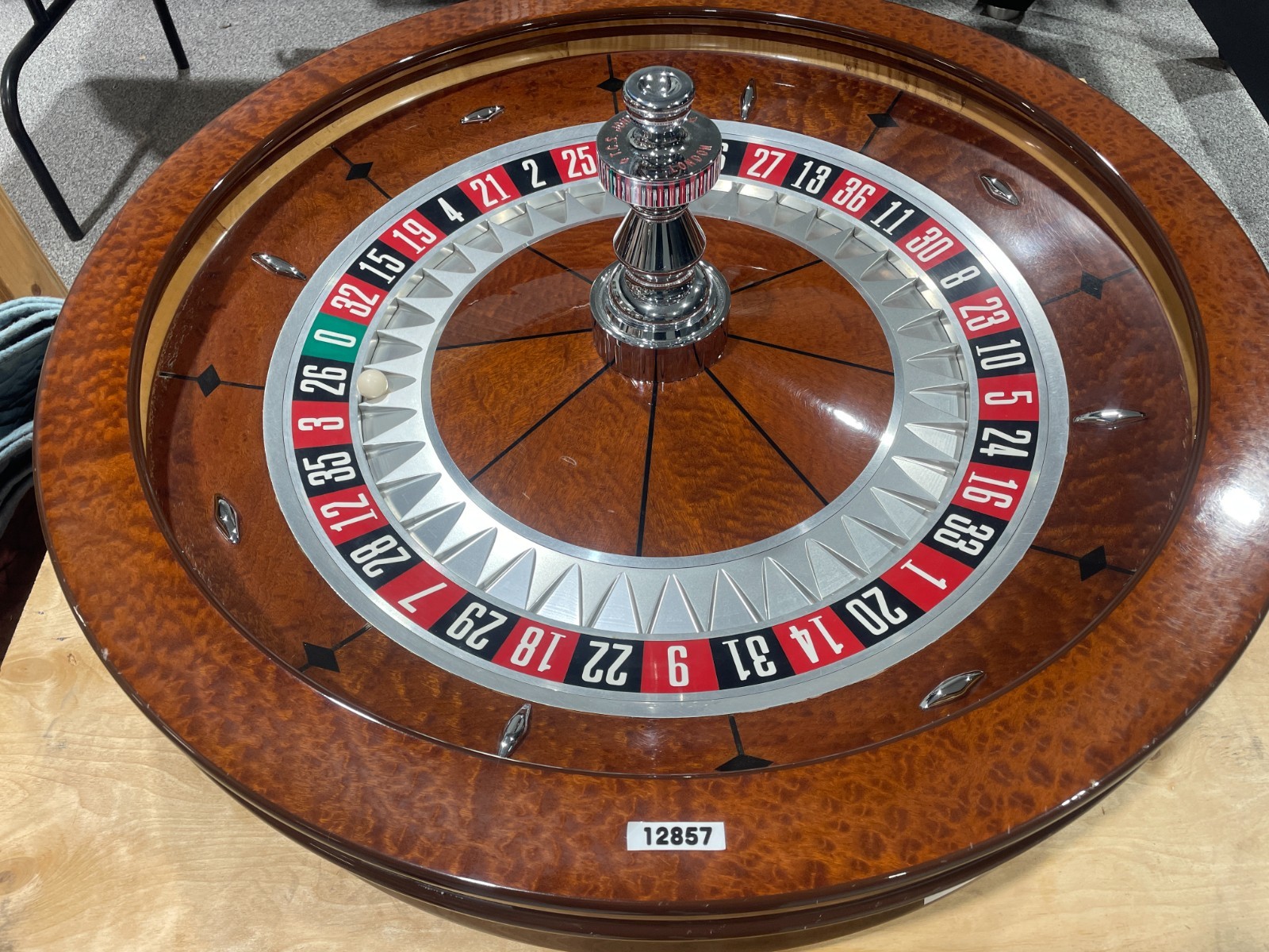 Roulette Saturn Wheel 32"  Single 0 John Huxley (shipping-freight FREE) #12857