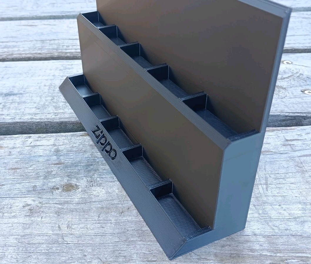Zippo Lighter Display Stand - Holds 10 Lighters