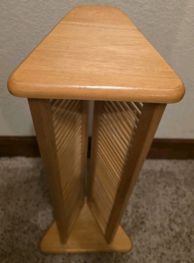 🔥Y2K Wooden Corner CD Rack 🔥