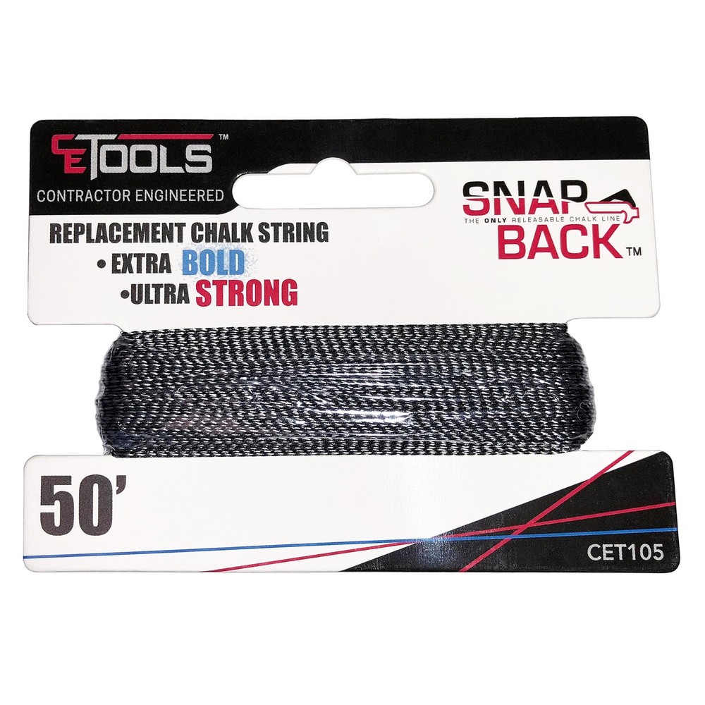 CE TOOLS Precision Ultra Strong Extra Bold Woven Nylon Replacement String 50'