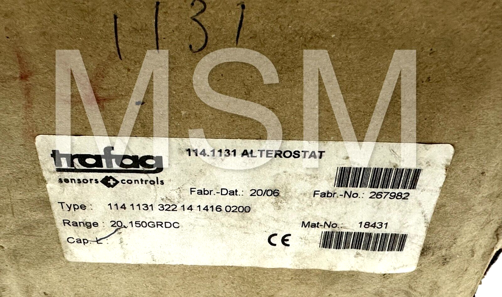 Trafag 114.1131 Pressure Transmitter 30T70