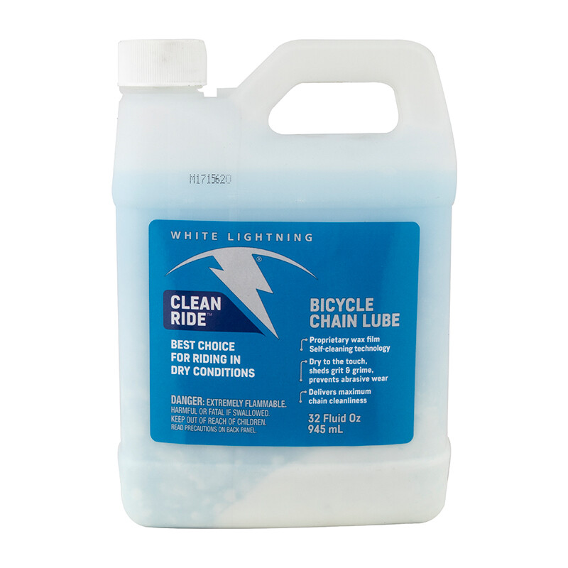 32 oz Jug WHITE LIGHTNING BIKE BICYCLE CLEAN RIDE CHAIN LUBE SELF CLEANING 32oz.