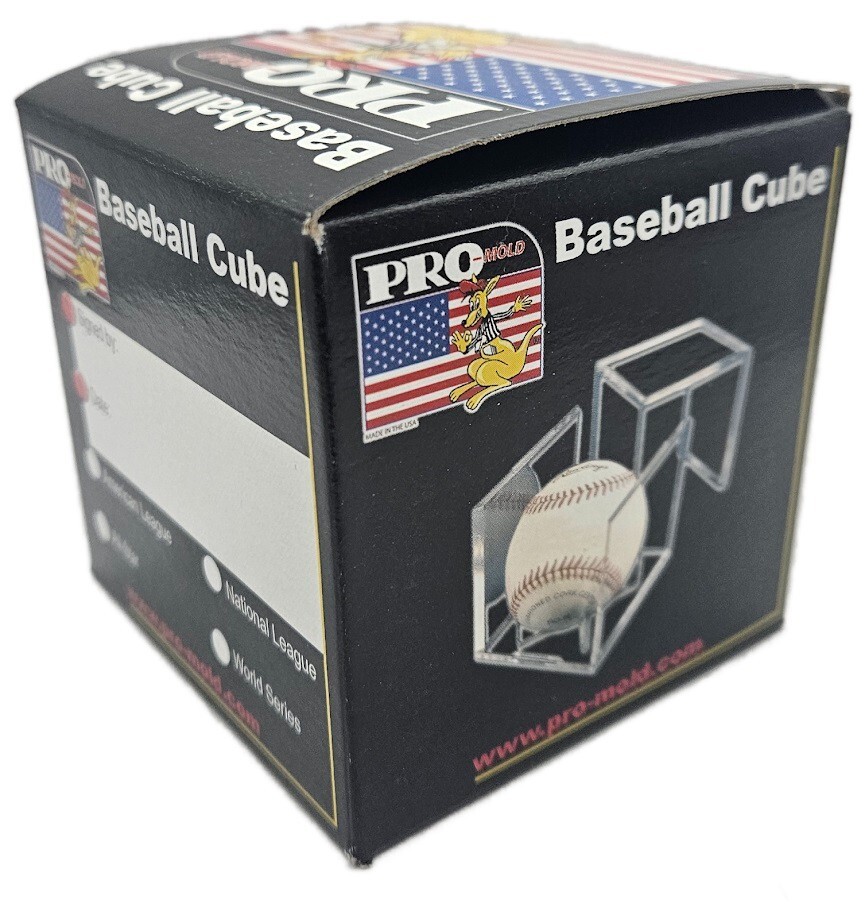 (3 Count) Pro-Mold Ball Cube IV Square Baseball Holder Display Case UV Protected