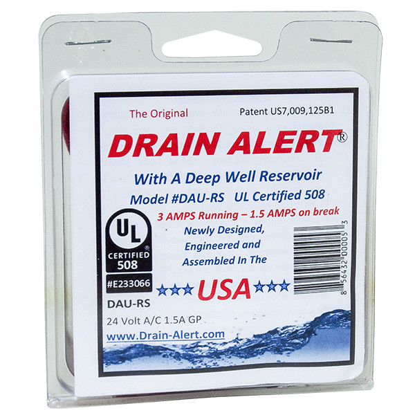 Drain Alert Condensate Float Switch DAU-RS 24 VAC / 24V