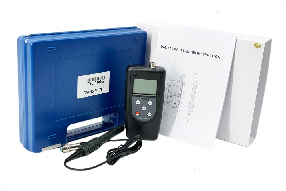 Tesla Meter DC Magnetic Field Tester Gaussmeter with Range 0-200mT-2000mT