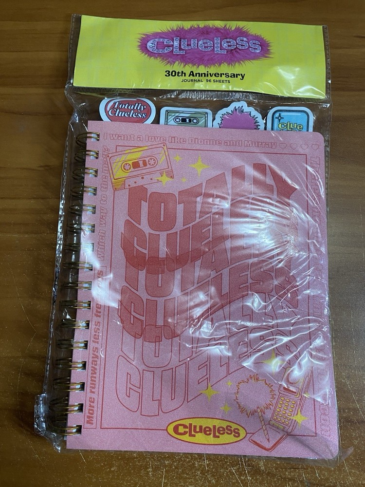 CLUELESS 30th Anniversary Blush Pink Colored Journal 96 Sheets