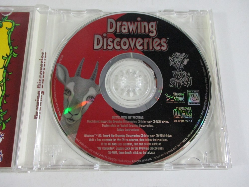 Stepping Stone DRAWING DISCOVERIES Windows CD!!