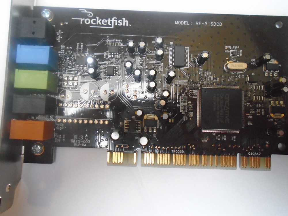 ROCKETFISH RF-51SDCD PCI Sound Card for PC Removed From Working system