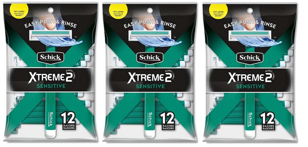 Schick Xtreme2 ST2 Sensitive Disposable Razors, 36 Count