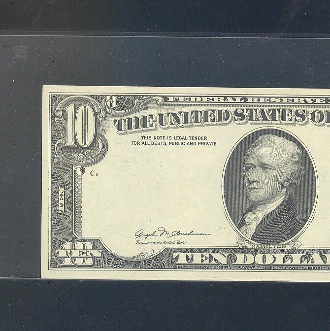 1981 == $10 ERROR ~~ OVERPRINT ON BACK .. === ~~ == CU64 EPQ ==