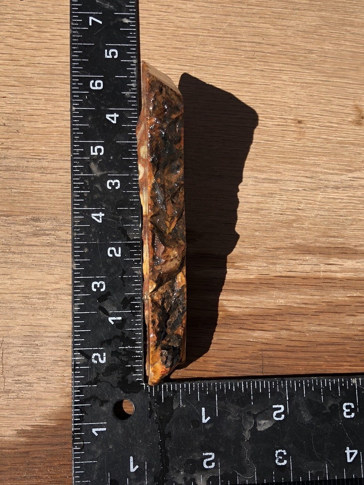 Birdseye Rhyolite 88g Rough Slab 3/8-1/2” Thick Cabbing Stone Orb Jasper