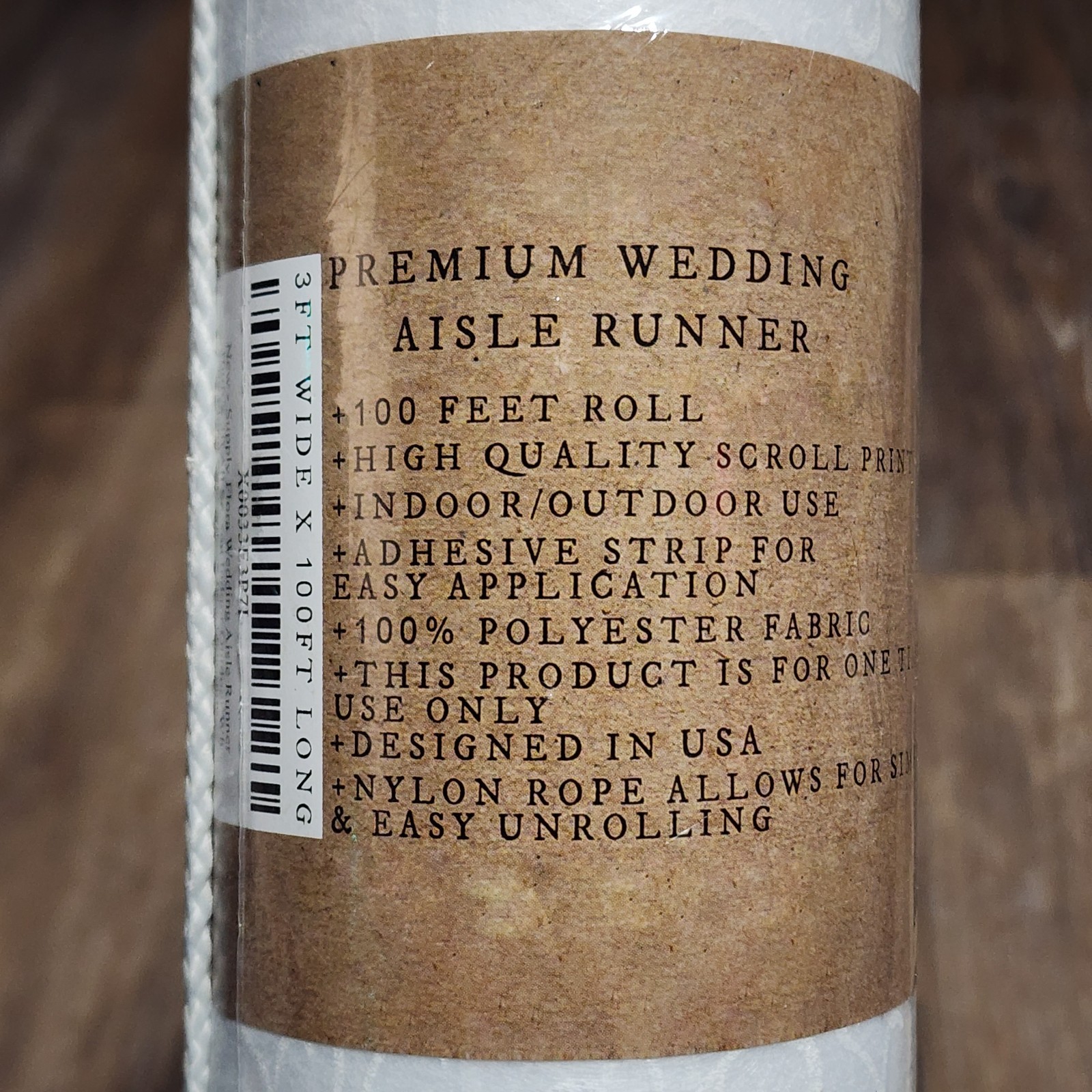 White Aisle Runner For Wedding Ceremony 3ft x 100ft Event Party Decorations NEW