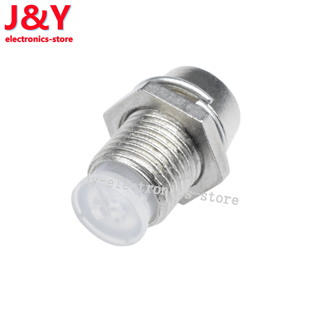 50pcs 5MM Chrome Metal Silver Bezel LED Holder Panel Display Mount Base Rubber