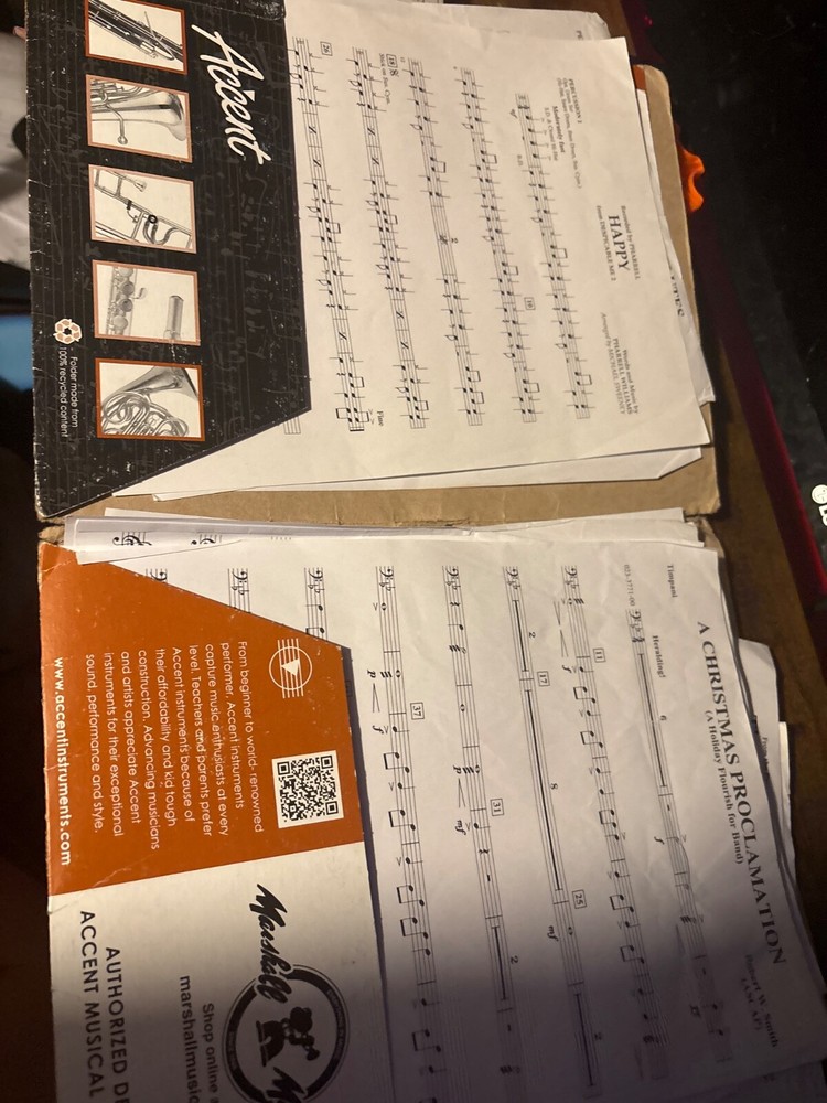 Miscellaneous percussion sheet music