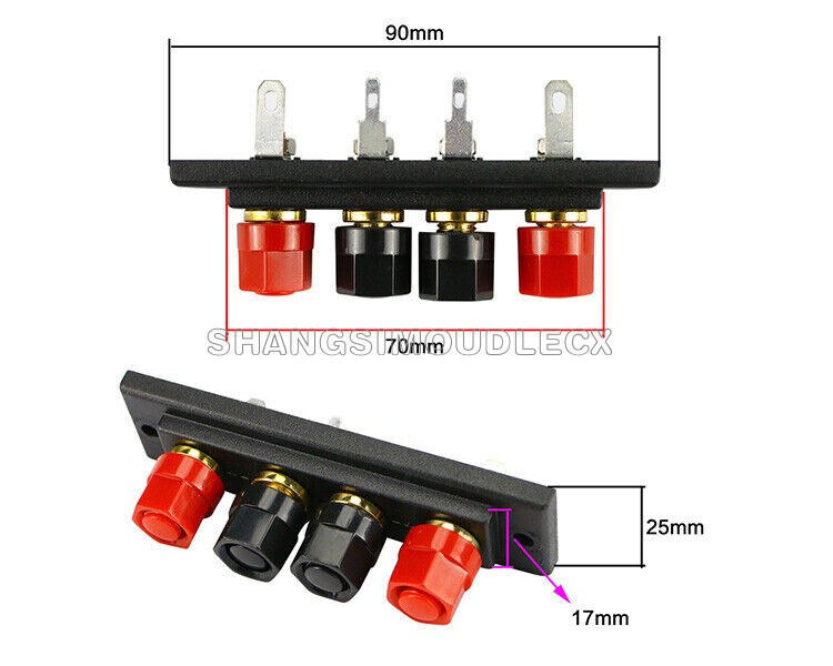 Speaker Amplifier Chassis Terminal Output Four Position Terminal Soundbox