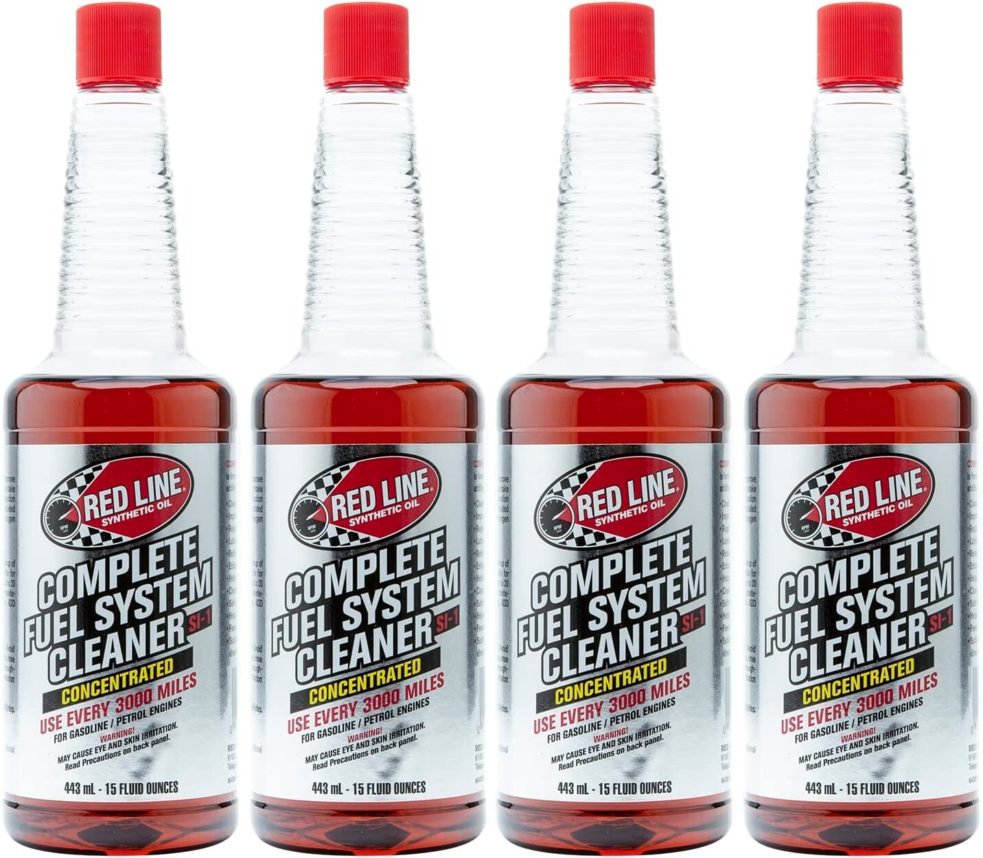 Red Line 60103 SI-1 Complete Fuel System Cleaner, 15oz Bottles, 4 Pack