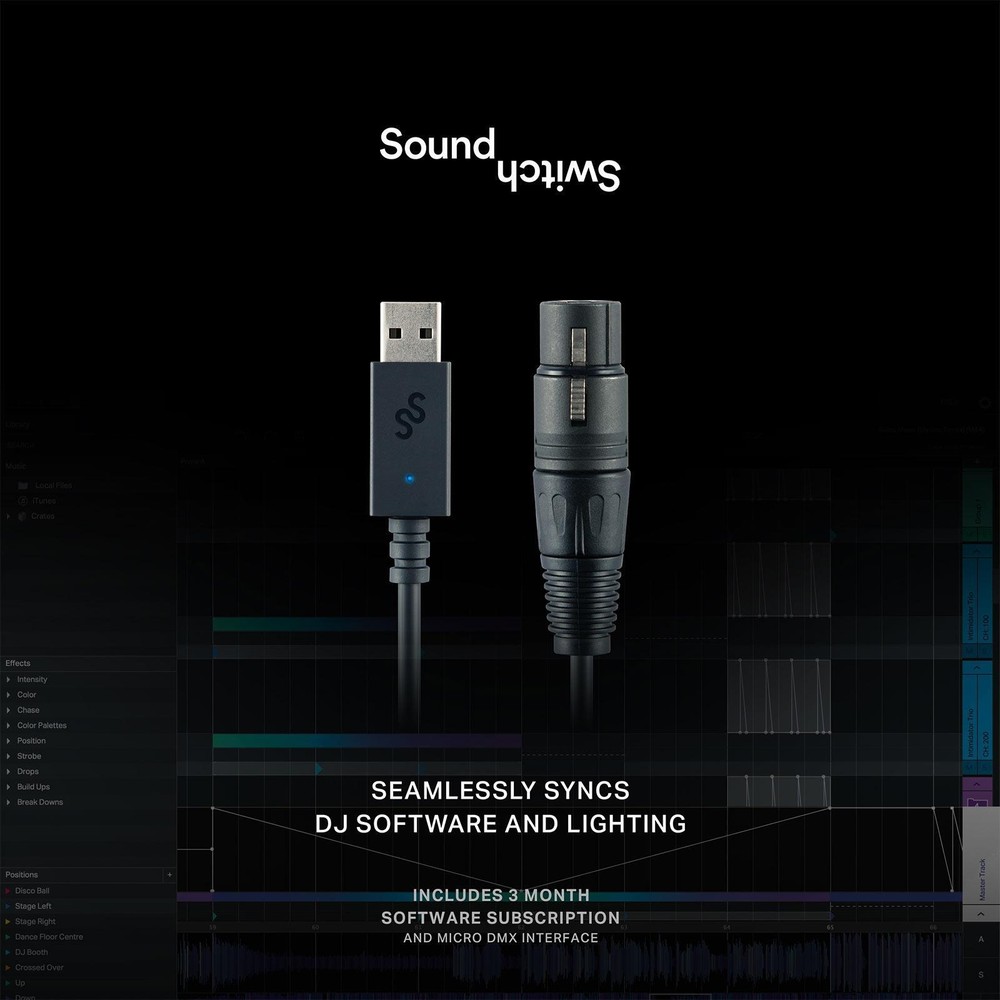 SoundSwitch Micro Interface USB to DMX DJ Stage Lighting Controller with Case