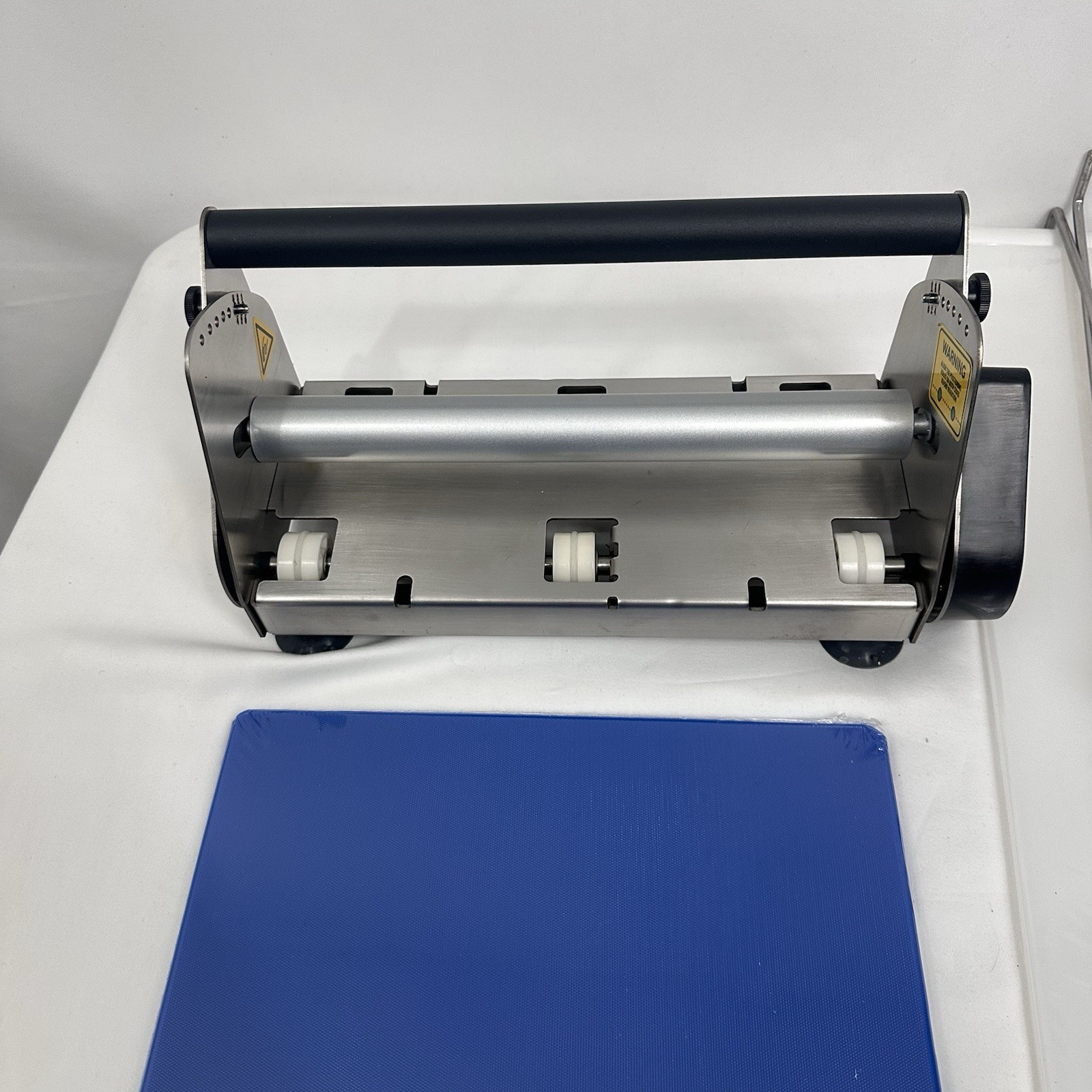 12” Folding Dough Sheeter Machine w/ 2 Rolling Boards Stainless Steel Thickness