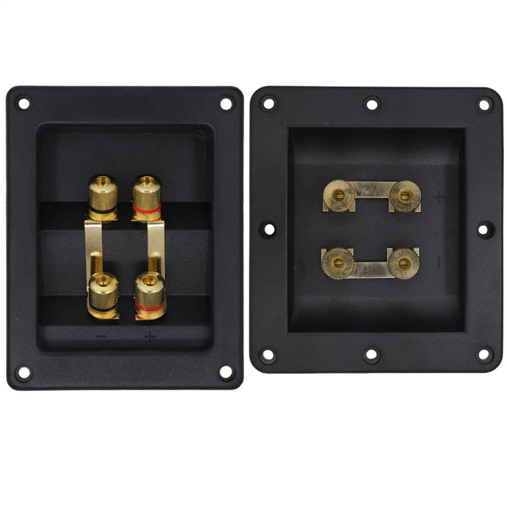 2PCS Speaker Wiring Connector Copper Speaker Wiring Lugs Binding Posts