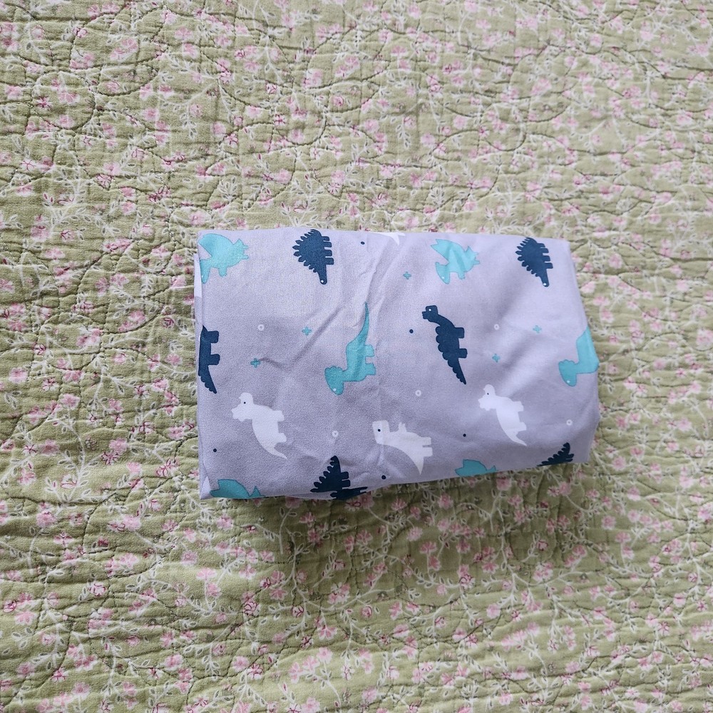 Moses Basket Liner New Grey Dinosaur