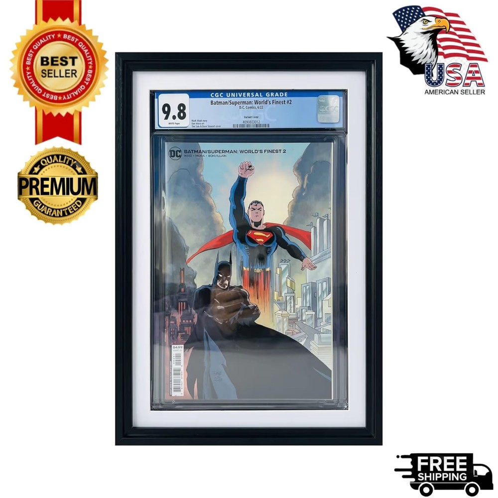 CGC Graded Comic Book Frame Standard Size | UV Display | Wall Mount Display