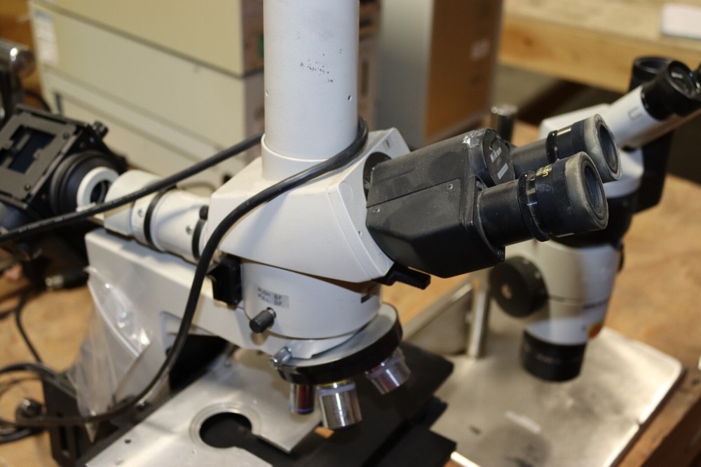 Nikon Optiphot Trinocular Microscope