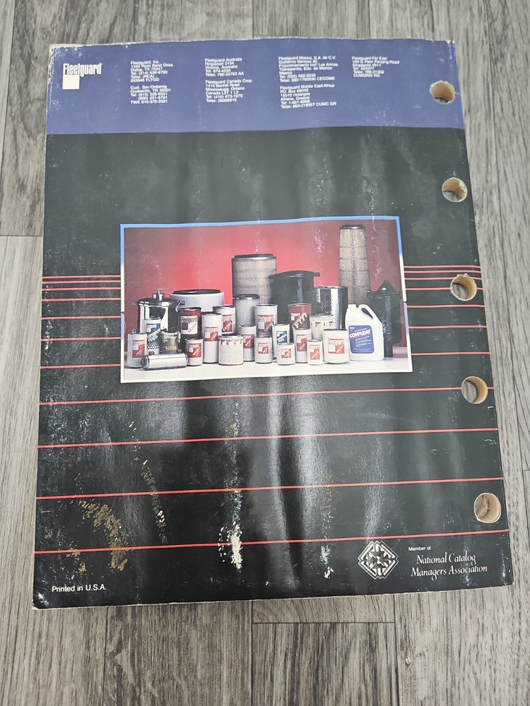 Fleetguard Part 1 1984/85 Master Catalog 3300196