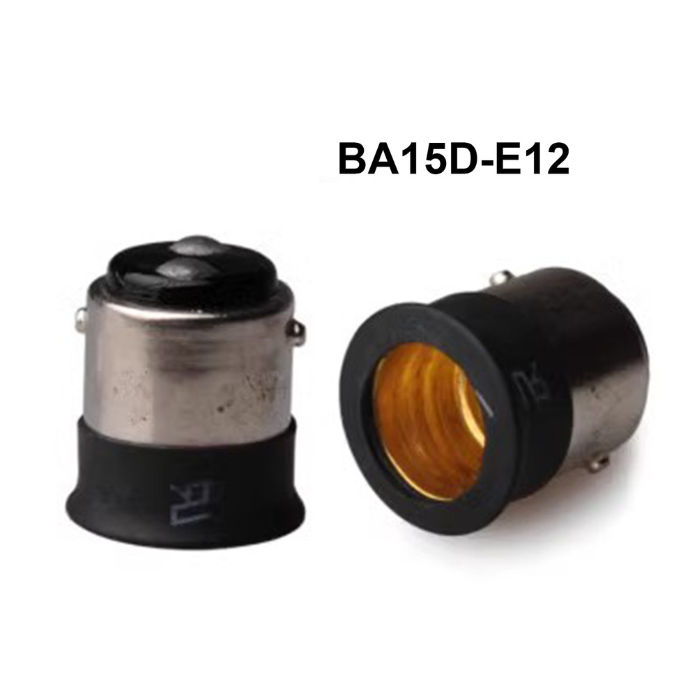 New BA15D To E12 LED Light Bulb Lamp Socket Fitting Adaptor / Extender / Holder