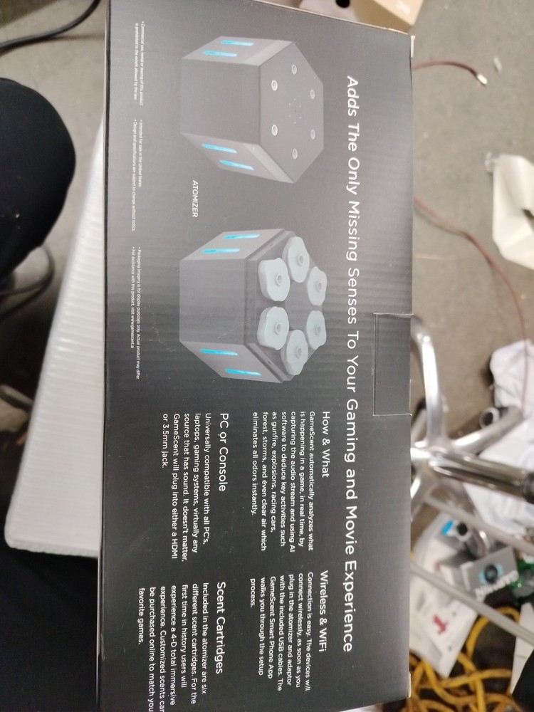 GameScent Console Atomizer , Adaptor With 6 Primary Scents