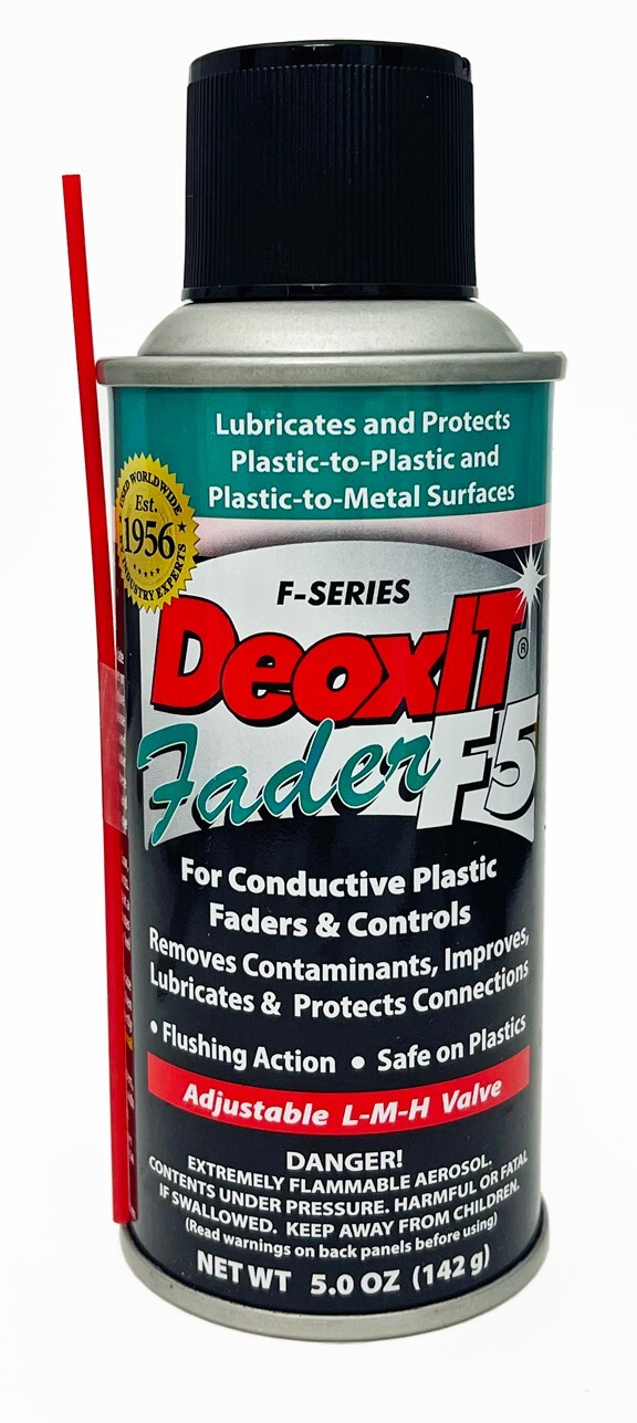 DeoxIT Fader F5S-H6, L-M-H Spray Valve, 5% Solution, 5oz, FRESH STOCK CAIG LABS