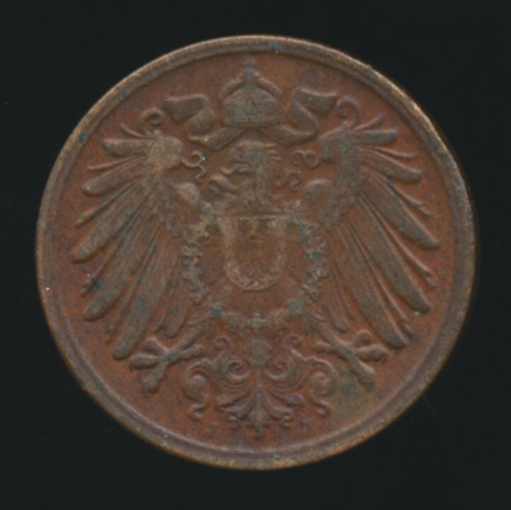 Germany 1908J PFENNIG (Copper)