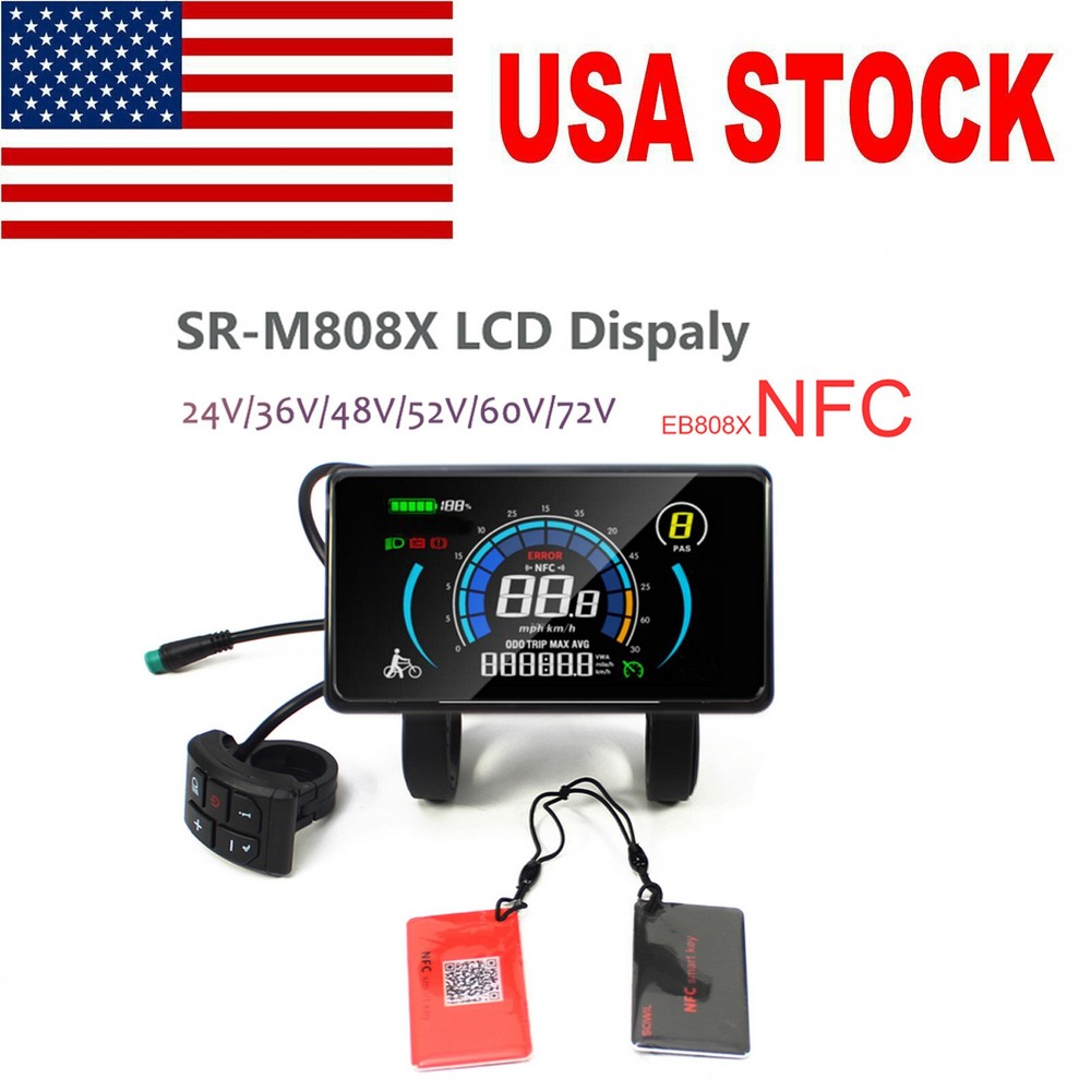 NFC Display for Ebike 24V-72V SR-M808X Speedometer Control Panel SUK