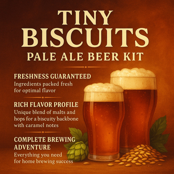 Label Peelers Tiny Biscuits Pale Ale Beer Kit