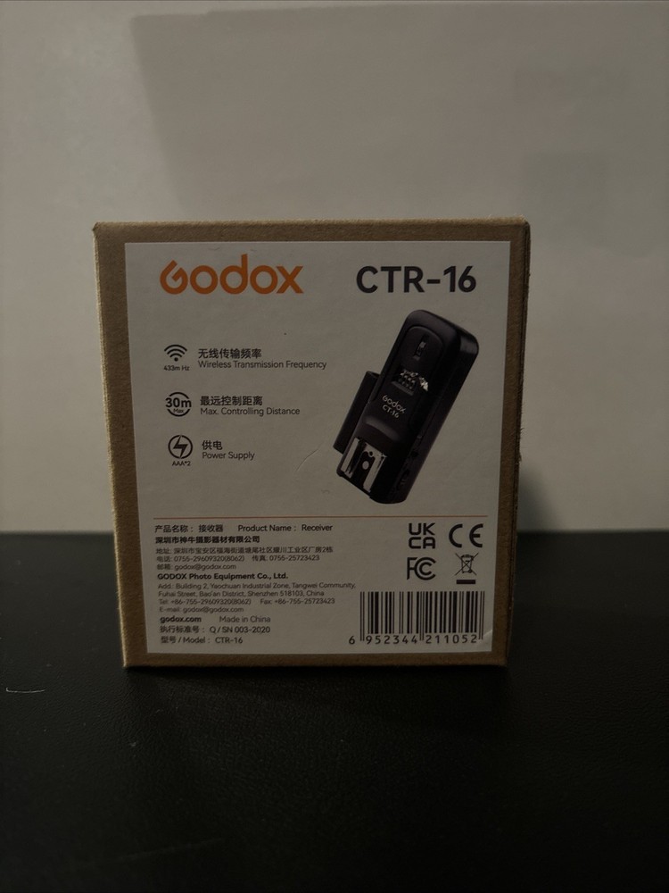 Godox Camera Flash Trigger(16 Channels)Transmitter For Canon,Nikon(Ctr16 & Ct16)