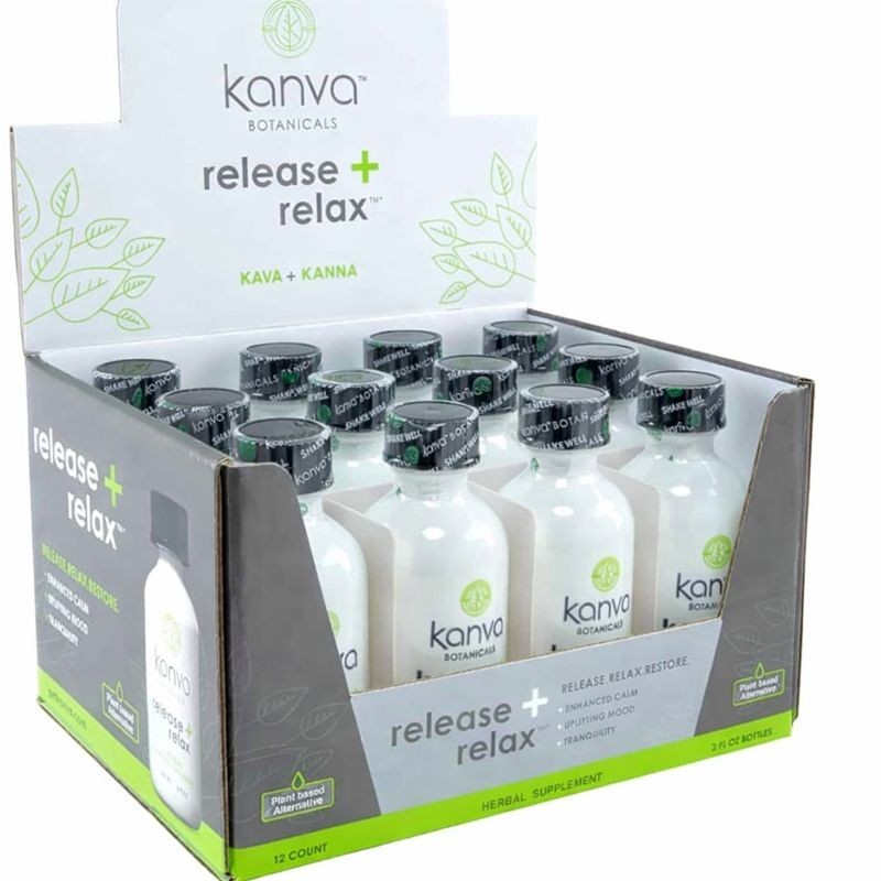 Kanva Kanna Botanical Tonic Relaxation Mood - 12-2 oz Bottle- Ship Free Exp 4/27