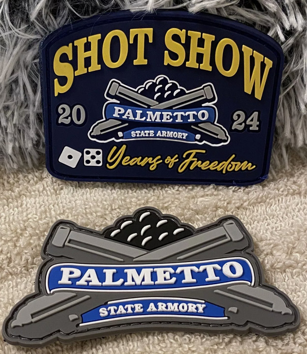 SHOT🎯Show 2024 Palmetto State Armory (PSA) 2 patch bundle, PVC, Hook/Loop, NEW!